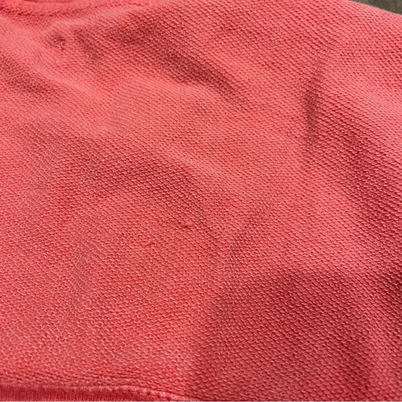 Pilcro Kamrie Pieced Popover Top Red Coral Size Large Oversized Sweatshirt - Picture 13 of 13